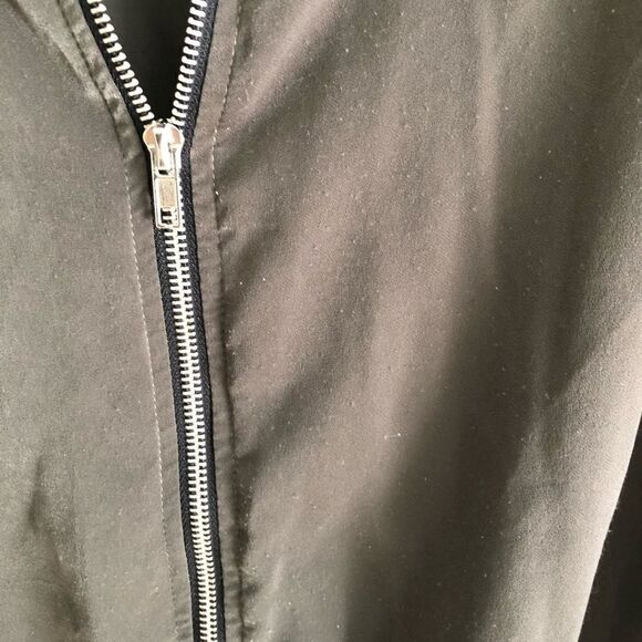 West Kei Olive Floral Embroidered Bomber Jacket - Picture 8 of 9